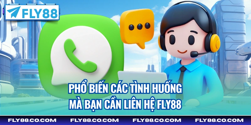 Phổ biến các tình huống mà bạn cần liên hệ Fly88